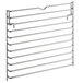 A stainless steel Cooking Performance Group rack guide with metal bars.