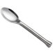 A Oneida Wyatt stainless steel demitasse coffee spoon with a silver handle and spoon.