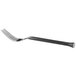 A Oneida Wyatt stainless steel dinner fork with a black handle.