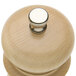 A Chef Specialties Salem natural wood pepper mill with a silver top.