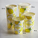 A group of Carnival King lemonade cups with lemons on them.