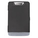 A black rectangular Universal storage clipboard with a silver clip.
