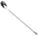 A long silver Barfly bar spoon with a plain handle.