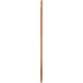 A Carlisle tapered wood broom/squeegee handle with a long wooden pole.