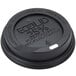 A black Eco-Products paper cup lid with a black rectangle and white text.