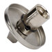 A stainless steel Waring drive coupling with a threaded nut on top.