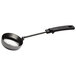 A black and silver Vollrath Spoodle with a Grip 'N Serve handle.