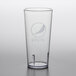 A clear plastic GET tumbler with the word Pepsi in pebbled text.