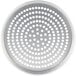 An American Metalcraft Super Perforated Pizza Pan with a white background.