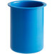 A blue Steril-Sil plastic flatware cylinder.
