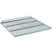 An Avantco middle gray coated wire shelf with a wire grid.
