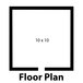 A floor plan of a Norlake Kold Locker with black text on a white background.