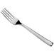 A Reserve by Libbey Santorini Mirror stainless steel dinner fork with a silver handle.