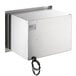 A stainless steel ServIt double drawer warmer with a power cord.