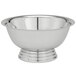 A Tabletop Classics by Walco stainless steel bowl with a pedestal base.