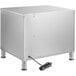 A stainless steel ServIt double freestanding drawer warmer with a cord.