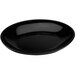 A black oval Delfin melamine bowl.