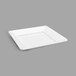 A white square Delfin melamine tray.