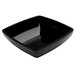 A black square Delfin melamine bowl.