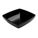 A black rectangular melamine bowl.