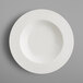 A RAK Porcelain ivory porcelain deep plate with a round rim and circular center on a white background.