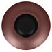 A close up of a black and brown RAK Porcelain Gourmet deep plate.