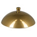 A gold dome-shaped RAK Porcelain gourmet plate cover lid.