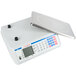 A Cardinal Detecto digital counting scale with a silver tray on top.