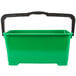 A green plastic Unger window cleaning bucket with black handles.