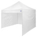 A white E-Z Up Dura-Lon tent wall.