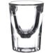 A clear Libbey fluted shot glass.