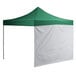 A green tent with a white background.