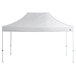 A white canopy tent with poles.