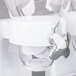 A white Zevro double dry food dispenser with silver accents.