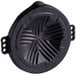 A black round Thunder Group cast iron stovetop BBQ plate with a circular design.