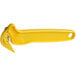 A yellow plastic Pacific Handy Cutter with a handle and a blade.