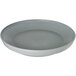 A gray insulated base with a circular shape for a plate.