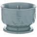 A sage grey Dinex Turnbury bowl with a pedestal base.