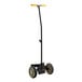 A black and yellow Regency hand truck with wheels.