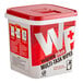 A red and white WipesPlus bucket with a red lid for multi-task wipes.