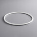 A white hoop with a gray ring on a gray background.