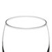 A close up of a Libbey Napa Country tall wine glass with a white background and a rim.