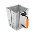 An Outset collapsible metal box with an orange handle.