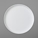 A white Villeroy & Boch round porcelain platter with a rim.