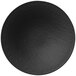 A black Villeroy & Boch porcelain plate with a textured surface.
