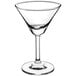 An Acopa martini glass with a stem