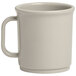 An American Metalcraft Crave gray plastic mug with a handle on a white background.