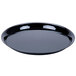 A black round WNA Comet catering tray.