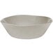 An American Metalcraft Crave melamine serving bowl with a white rim and curved edge on a white background.