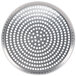 An American Metalcraft Super Perforated Deep Dish Pizza Pan with a white background.